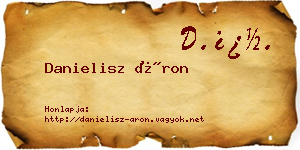 Danielisz Áron névjegykártya
